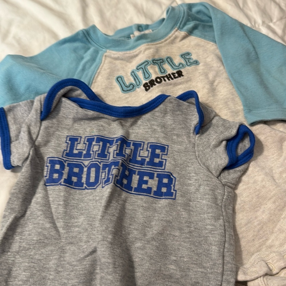 Carters and Gymboree little brother onesie bundle 3 months.